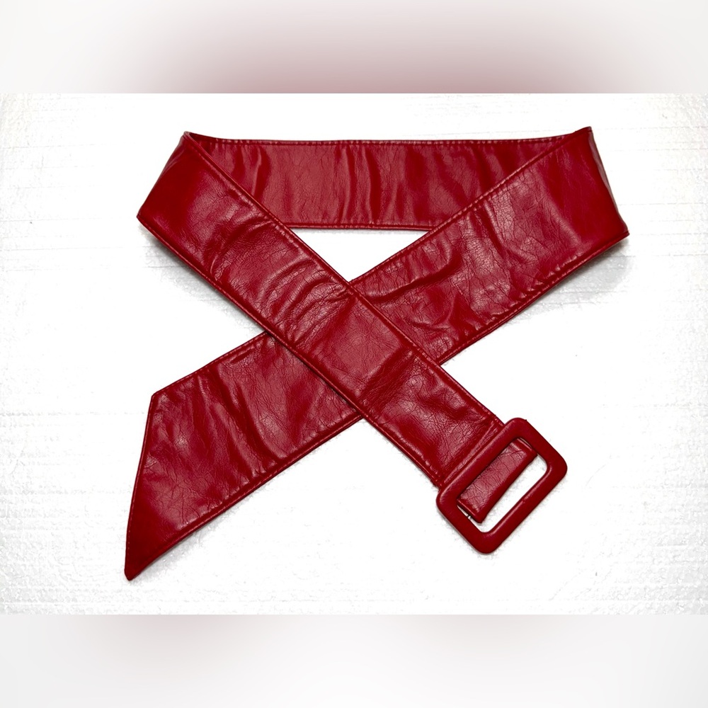 Red Raspberry Belt with Buckle